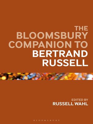 cover image of The Bloomsbury Companion to Bertrand Russell